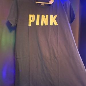 Victoria secret pink navy blue t shirt